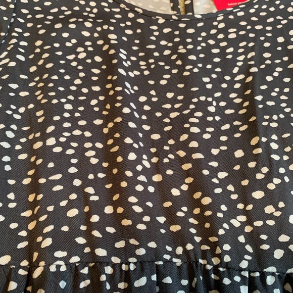 NWT Isabel Maternity by Ingrid & Isabel Blue Polka Dot Midi Tie Dress Size M - Picture 9 of 14